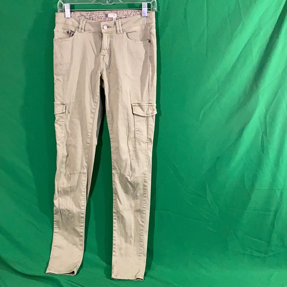 Roxy sz 26 khaki skinny cargo pants